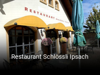 Restaurant Schlössli Ipsach tisch buchen