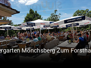 Biergarten Mönchsberg Zum Forsthaus tisch reservieren
