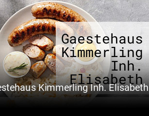 Gaestehaus Kimmerling Inh. Elisabeth Braun Gaestehaus tisch reservieren