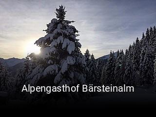 Alpengasthof Bärsteinalm tisch reservieren