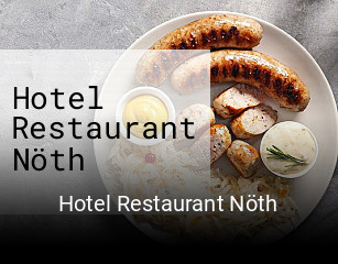 Hotel Restaurant Nöth tisch reservieren