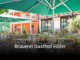 Brauerei Gasthof Höhn online reservieren