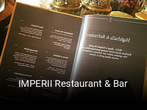 Jetzt bei IMPERII Restaurant & Bar einen Tisch reservieren