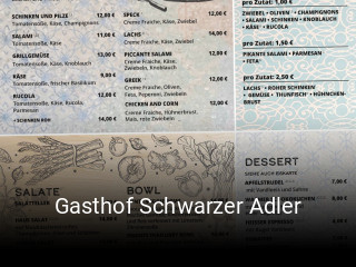Gasthof Schwarzer Adler tisch reservieren