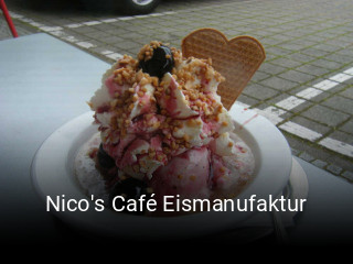Jetzt bei Nico's Café Eismanufaktur einen Tisch reservieren