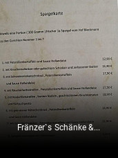 Fränzer`s Schänke & Piano Cafe tisch reservieren