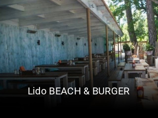 Lido BEACH & BURGER tisch reservieren