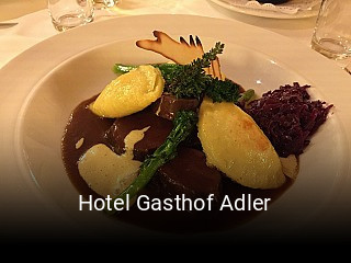 Jetzt bei Hotel Gasthof Adler einen Tisch reservieren