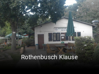Jetzt bei Rothenbusch Klause einen Tisch reservieren