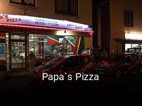 Jetzt bei Papa`s Pizza einen Tisch reservieren