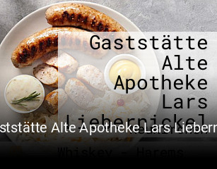Gaststätte Alte Apotheke Lars Liebernickel tisch reservieren