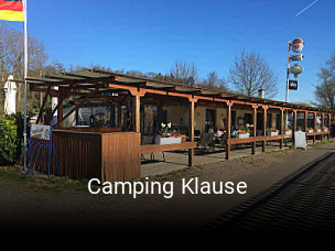 Camping Klause tisch reservieren