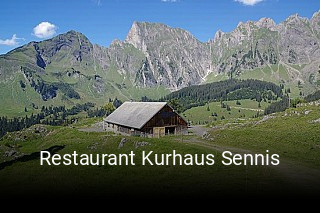 Restaurant Kurhaus Sennis tisch reservieren