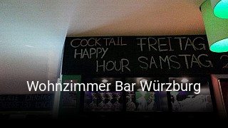 Jetzt bei Wohnzimmer Bar Würzburg einen Tisch reservieren