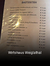 Wirtshaus Weiglathal online reservieren