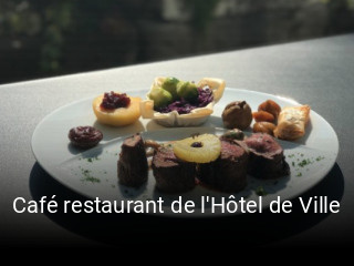 Café restaurant de l'Hôtel de Ville online reservieren