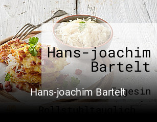 Hans-joachim Bartelt tisch buchen