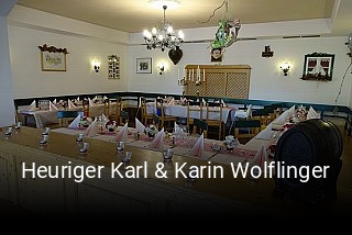 Jetzt bei Heuriger Karl & Karin Wolflinger einen Tisch reservieren
