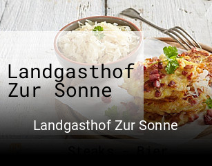 Landgasthof Zur Sonne online reservieren