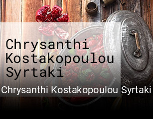 Chrysanthi Kostakopoulou Syrtaki tisch buchen