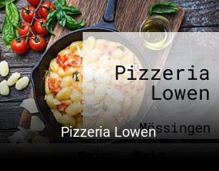 Pizzeria Lowen tisch buchen