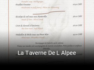 La Taverne De L Alpee reservieren