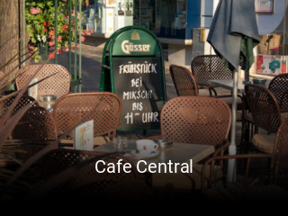 Cafe Central tisch reservieren