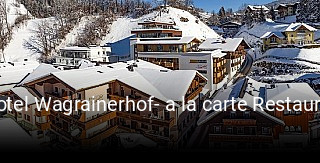 Hotel Wagrainerhof- a la carte Restaurant tisch reservieren