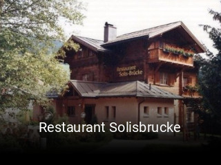 Restaurant Solisbrucke tisch buchen