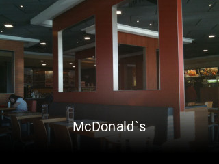 McDonald`s tisch reservieren