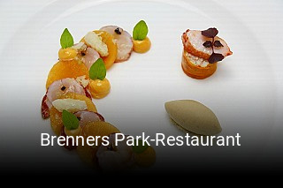Jetzt bei Brenners Park-Restaurant einen Tisch reservieren