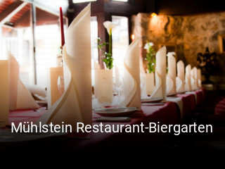 Jetzt bei Mühlstein Restaurant-Biergarten einen Tisch reservieren