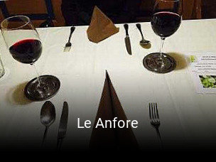 Jetzt bei Le Anfore einen Tisch reservieren