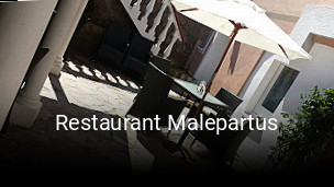 Restaurant Malepartus tisch buchen