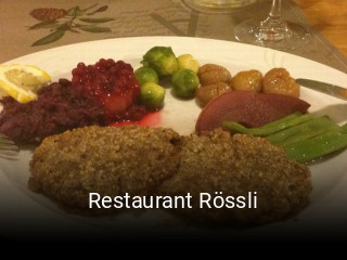 Restaurant Rössli tisch buchen