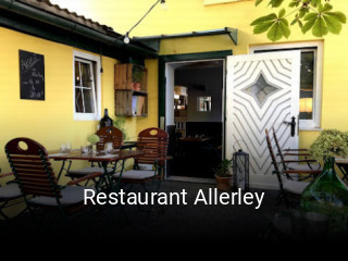Jetzt bei Restaurant Allerley einen Tisch reservieren