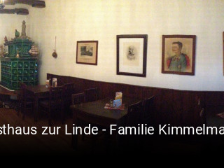 Gasthaus zur Linde - Familie Kimmelmann tisch buchen
