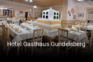 Jetzt bei Hotel Gasthaus Gundelsberg einen Tisch reservieren