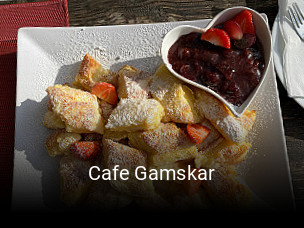 Jetzt bei Cafe Gamskar einen Tisch reservieren