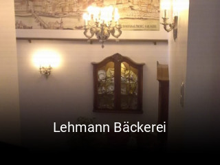 Lehmann Bäckerei tisch reservieren