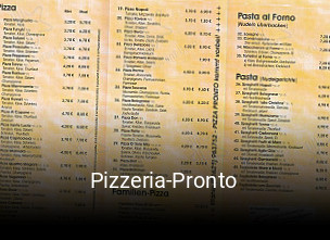 Pizzeria-Pronto tisch reservieren