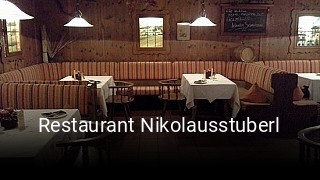 Restaurant Nikolausstuberl online reservieren