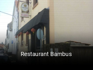 Restaurant Bambus reservieren