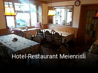 Hotel-Restaurant Meienrisli tisch reservieren