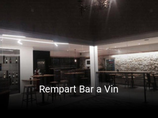 Jetzt bei Rempart Bar a Vin einen Tisch reservieren
