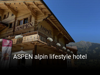 Jetzt bei ASPEN alpin lifestyle hotel einen Tisch reservieren