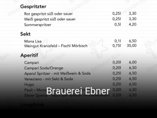 Brauerei Ebner online reservieren