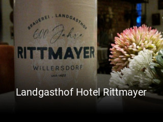 Landgasthof Hotel Rittmayer tisch reservieren