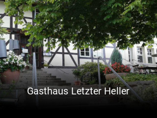 Gasthaus Letzter Heller online reservieren