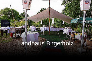 Landhaus B rgerholz reservieren